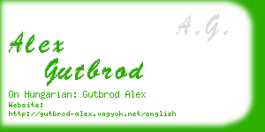 alex gutbrod business card